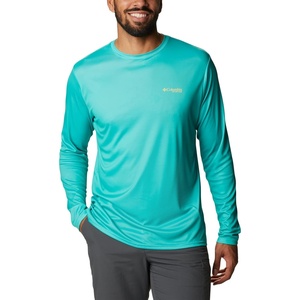 image:imageColumbia Terminal Tackle PFG Fish Flag Long SleeveElectric TurquoiseSun Glow
