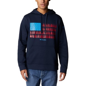 image:imageColumbia mens Trek HoodieCollegiate NavyTreestriped Flag