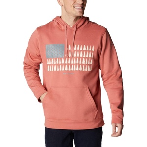 image:imageColumbia mens Trek HoodieDark CoralTreestriped Flag