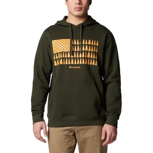 image:imageColumbia mens Trek HoodieGreenscapeTreestripe Flag