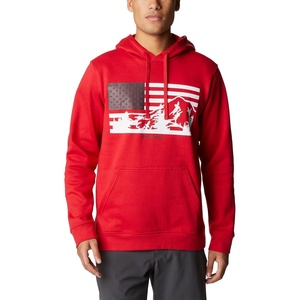 image:imageColumbia mens Trek HoodieMountain RedUs Hood Flag