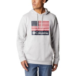 image:imageColumbia mens Trek HoodieNimbus GreyUs Flag Stamp