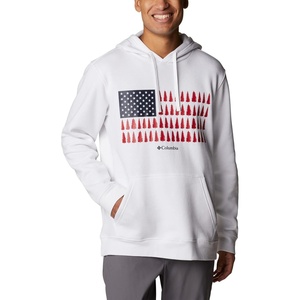 image:imageColumbia mens Trek HoodieWhiteTreestriped Flag