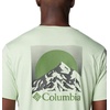 image:imageColumbia Kwick Hike Back Graphic Short Sleeve TeeSage Leaf HeatherMoonscape