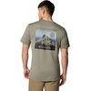 image:imageColumbia Kwick Hike Back Graphic Short Sleeve TeeStone Green HeatherLinear View Multi
