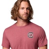 image:imageColumbia Mens Collegiate PFG Tee Short SleeveSc  Beet Heather
