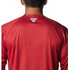 image:imageColumbia Mens Collegiate Terminal Tackle Heather Long Sleeve ShirtArk  Red Velvet Heather