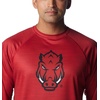 image:imageColumbia Mens Collegiate Terminal Tackle Heather Long Sleeve ShirtArk  Red Velvet Heather