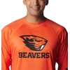 image:imageColumbia Mens Collegiate Terminal Tackle Heather Long Sleeve ShirtOsu  Tangy Orange Heather