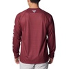 image:imageColumbia Mens Collegiate Terminal Tackle Heather Long Sleeve ShirtTam  Deep Maroon Heather