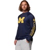 image:imageColumbia Mens Collegiate Terminal Tackle Heather Long Sleeve ShirtUm  Collegiate Navy Heather