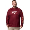 image:imageColumbia Mens Collegiate Terminal Tackle Heather Long Sleeve ShirtVt  Deep Maroon Heather