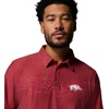 image:imageColumbia Mens Collegiate Thistletown Hills Printed PoloArk  Red Velvet