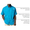 image:imageColumbia Mens PFG Tamiami II Short Sleeve Fishing ShirtBlue Echo
