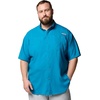 image:imageColumbia Mens PFG Tamiami II Short Sleeve Fishing ShirtBlue Echo