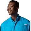 image:imageColumbia Mens PFG Tamiami II Short Sleeve Fishing ShirtBlue Echo