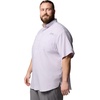 image:imageColumbia Mens PFG Tamiami II Short Sleeve Fishing ShirtLavender Pearl
