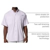 image:imageColumbia Mens PFG Tamiami II Short Sleeve Fishing ShirtLavender Pearl