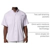 image:imageColumbia Mens PFG Tamiami II Short Sleeve Fishing ShirtLavender Pearl