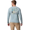 image:imageColumbia Mens PFG Uncharted Graphic Tee Long SleeveCrushed Blue HeatherGuadalupe Drift