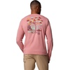 image:imageColumbia Mens PFG Uncharted Graphic Tee Long SleeveRosewood HeatherGuadalupe Drift