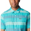 image:imageColumbia Mens Rapid Rivers Novelty Short SleeveBright Aqua Scattered Stripe