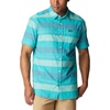 image:imageColumbia Mens Rapid Rivers Novelty Short SleeveBright Aqua Scattered Stripe