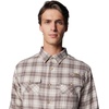 image:imageColumbia Mens Roughtail Stretch Flannel Long SleeveIron Ombre Tartan