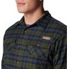 image:imageColumbia Mens Roughtail Stretch Flannel Long SleeveSurplus Green Ombre Tartan