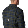 image:imageColumbia Mens Roughtail Stretch Flannel Long SleeveSurplus Green Ombre Tartan