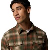 image:imageColumbia Mens Roughtail Stretch Flannel Long SleeveSurplus Green Tracking Check