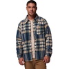 image:imageColumbia Mens Steens Mountain Printed Shirt Jacket IiCollegiate Navy Herringplaid
