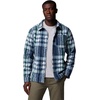 image:imageColumbia Mens Steens Mountain Printed Shirt Jacket IiCrushed Blue Herringplaid