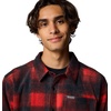 image:imageColumbia Mens Steens Mountain Printed Shirt Jacket IiSail Red Omblur
