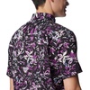image:imageColumbia Mens Super Slack Tide Camp Shirt Short SleeveBlack Kona Kraze Print