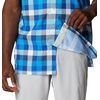 image:imageColumbia Mens Super Slack Tide Camp Shirt Short SleeveBlue Macaw Multi Gingham