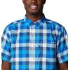 image:imageColumbia Mens Super Slack Tide Camp Shirt Short SleeveBlue Macaw Multi Gingham