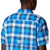 image:imageColumbia Mens Super Slack Tide Camp Shirt Short SleeveBlue Macaw Multi Gingham