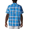 image:imageColumbia Mens Super Slack Tide Camp Shirt Short SleeveBlue Macaw Multi Gingham