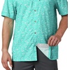 image:imageColumbia Mens Super Slack Tide Camp Shirt Short SleeveBright Aqua Gamefish Print