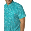 image:imageColumbia Mens Super Slack Tide Camp Shirt Short SleeveBright Aqua Gamefish Print