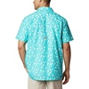 image:imageColumbia Mens Super Slack Tide Camp Shirt Short SleeveBright Aqua Marlin Palms Print