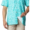 image:imageColumbia Mens Super Slack Tide Camp Shirt Short SleeveBright Aqua Marlin Palms Print
