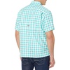 image:imageColumbia Mens Super Slack Tide Camp Shirt Short SleeveBright Aqua Palaka Plaid
