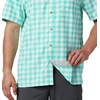 image:imageColumbia Mens Super Slack Tide Camp Shirt Short SleeveBright Aqua Palaka Plaid