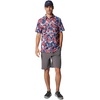 image:imageColumbia Mens Super Slack Tide Camp Shirt Short SleeveCollegiate Navy Ikat Palms