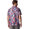 image:imageColumbia Mens Super Slack Tide Camp Shirt Short SleeveCollegiate Navy Ikat Palms