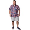 image:imageColumbia Mens Super Slack Tide Camp Shirt Short SleeveCollegiate Navy Ikat Palms