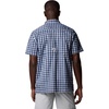 image:imageColumbia Mens Super Slack Tide Camp Shirt Short SleeveCollegiate Navy Palaka Grid