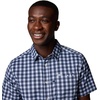 image:imageColumbia Mens Super Slack Tide Camp Shirt Short SleeveCollegiate Navy Palaka Grid